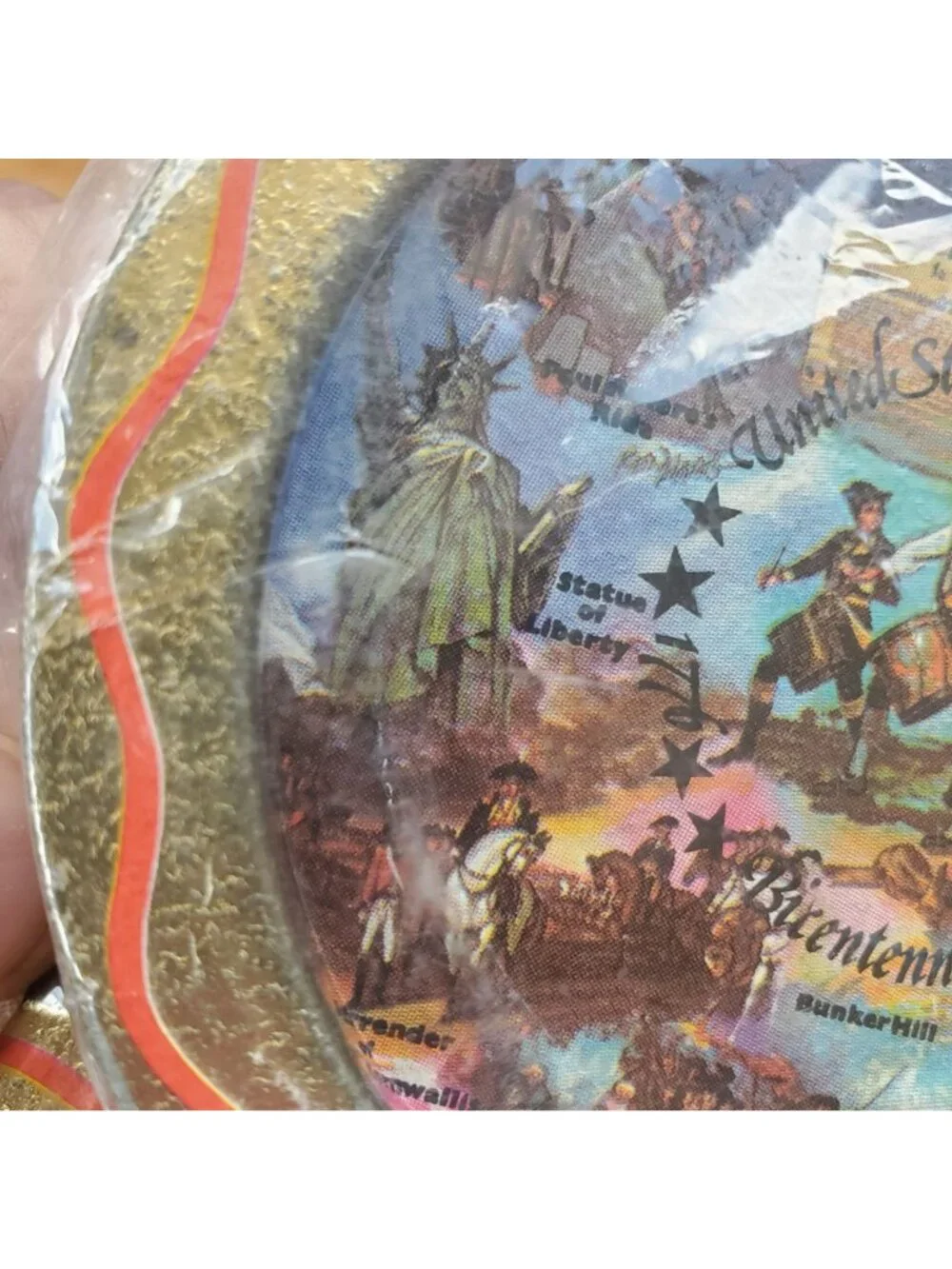 VTG 1976 Bicentennial Commemorative 6 Coasters 4th of July Flag Independence Day